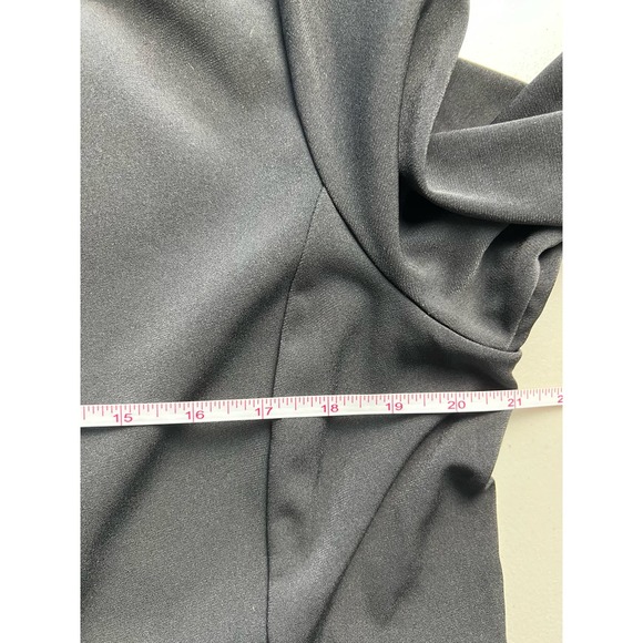 Susan Graver Petite Solid LK Fusion Revere Collar Blazer NWOT BLACK SIZE LP - Picture 6 of 7